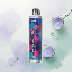 Uwin Crystal 10000 Puffs Budapesti Frissesség 18ml RGB 650mAh Típus-C Gyorstöltés