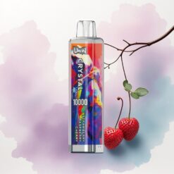 Uwin Crystal 10000 Puffs Eper Málna Cseresznye RGB 18ml 650mAh 0.8 Ohm Mesh
