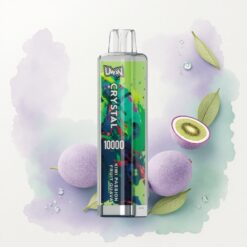 Uwin Crystal 10000 Puffs Passiós Gyümölcs Guava RGB fények 5% nikotin 650mAh