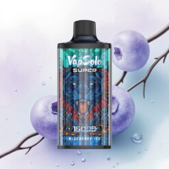 Vapsolo Super 15000 Puffs Áfonya Jég 40ml 850mAh Mesh