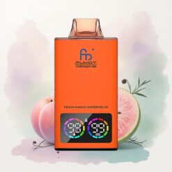 Fumot Tornado 35000 Puffs Barack Mangó Görögdinnye Kettős Hálós Tekercs 15ml E-liquiddel 700mAh Akkumulátorral