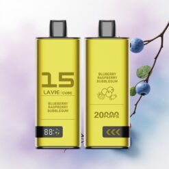 Lavie Cube 20000 Puffs Áfonya Málna Buborékrágó 28ML 5% nikotin 600mAh