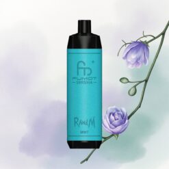 RandM Fumot Shisha 10000 Puffs Borsmenta LED Típus-C 0,5% nikotin