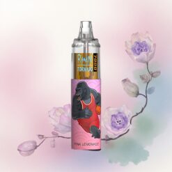 RandM Fumot Tornado 7000 Puffs Rózsaszín Limonádé Mesh Coil 850 mAh Levegő-Szabályozható