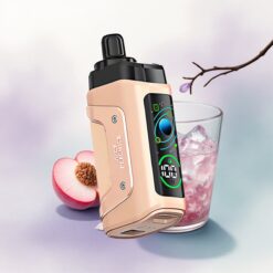 Razz Bar 45000 Puffs Lédús Őszibarack Jég Mesh Tekercs 650 mAh