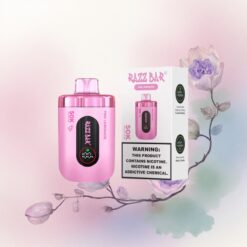 Razz Bar 50K Puffs Rózsa Limonádé 1.0 Ohm Mesh Coil 650 mAh 2% Nikotin