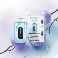 Razz Bar 50K Puffs Áfonya Jég 1.0 Ohm Mesh Coil 650 mAh